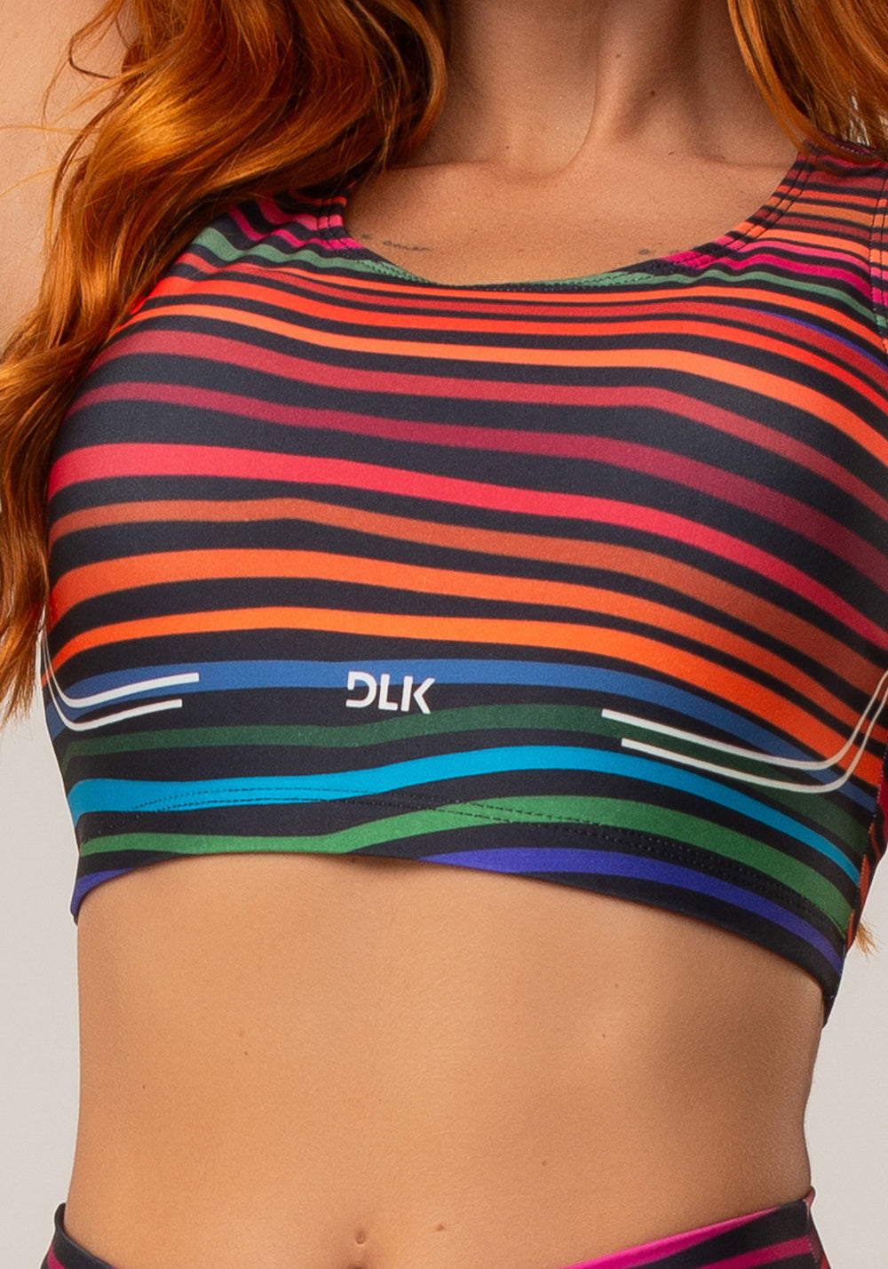 Top Printed Estampado Rabiscado Modelo Nadador Dlk
