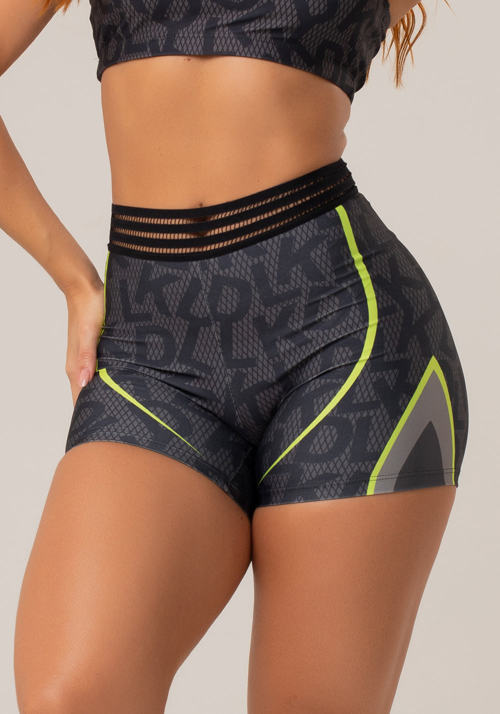 Short Printed Estampado Soup Com Elástico Na Cintura Dlk