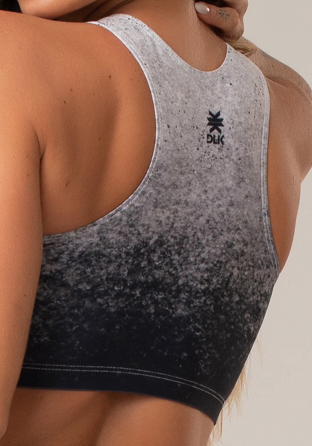 Top Fitness Feminino Nadador New Printed Estampado Placement Dlk