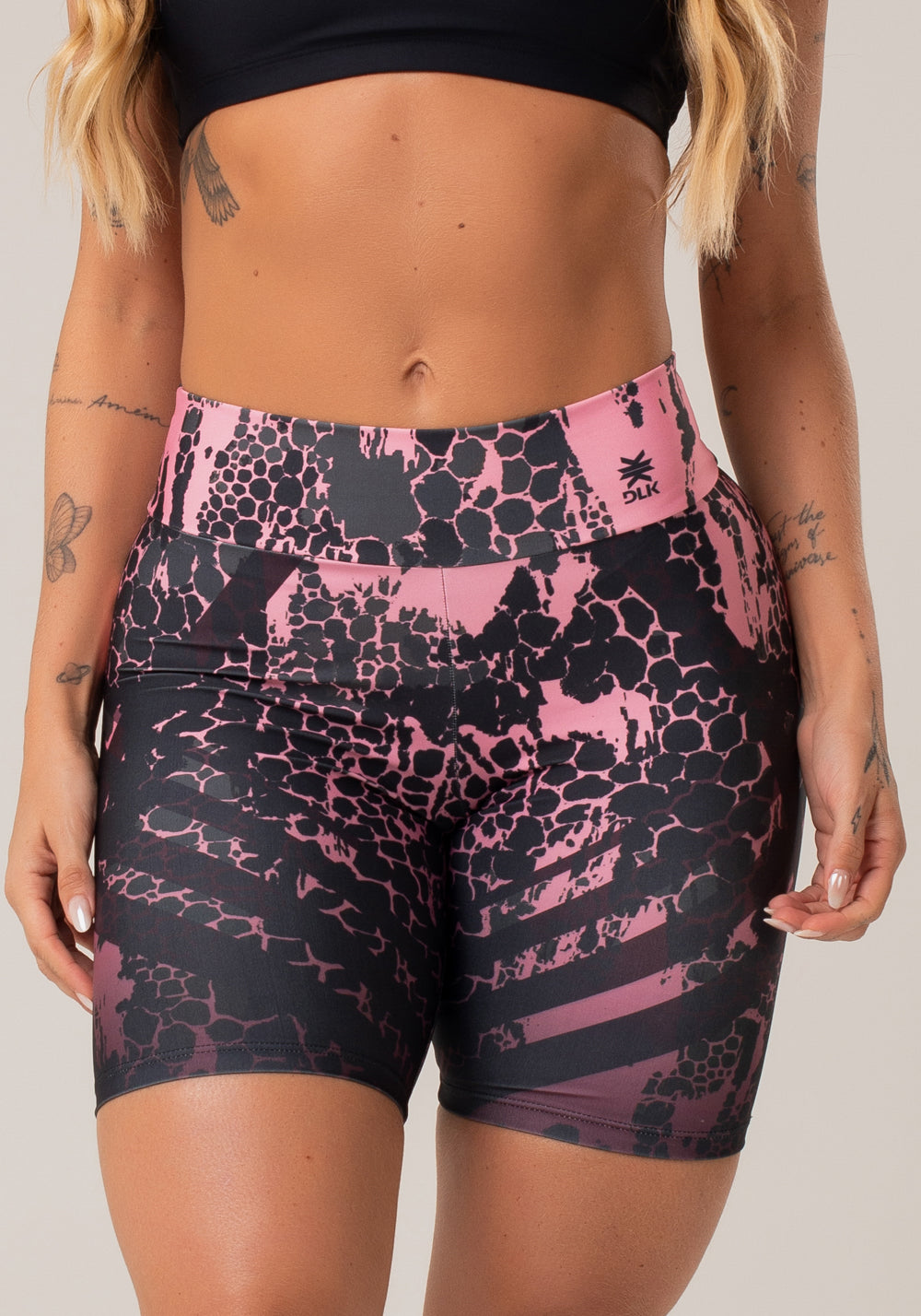 Bermuda Fitness Feminina New Printed Estampada Degradê Cobra Dlk