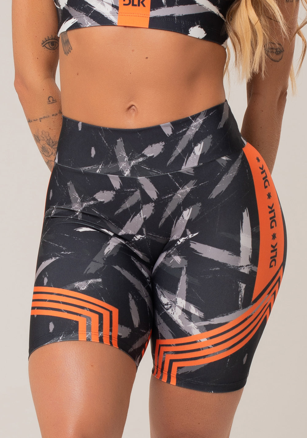 Bermuda Fitness Feminina New Printed Estampada Brush Dlk