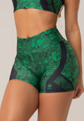 Short Fitness Feminino New Printed Estampado Grass Dlk