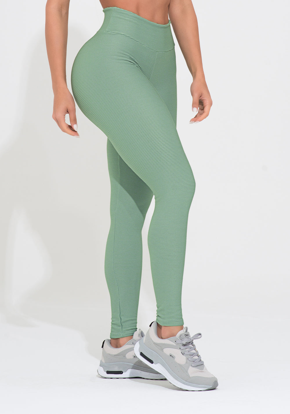 Legging Fitness Feminina Verde Canelada Action Dlk