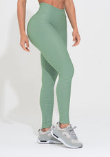 Legging Fitness Feminina Verde Canelada Action Dlk