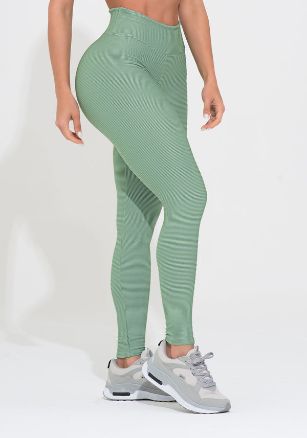 Legging Fitness Feminina Verde Canelada Action Dlk