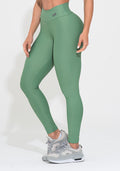 Legging Fitness Feminina Verde Action Dlk