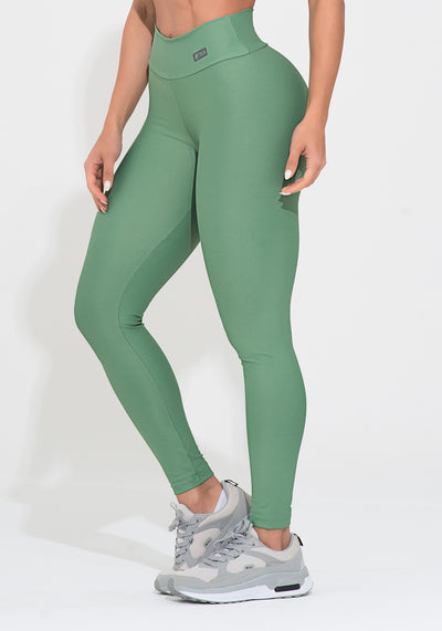 Legging Fitness Feminina Verde Action Dlk