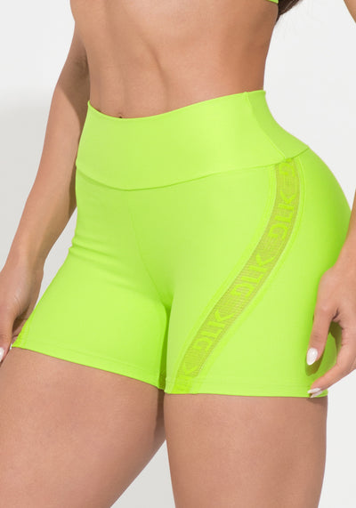 Short Fitness Feminino Lima Elástico Vazado Action Dlk