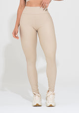Legging Fitness Feminina Nude Elástico Lateral Action Dlk