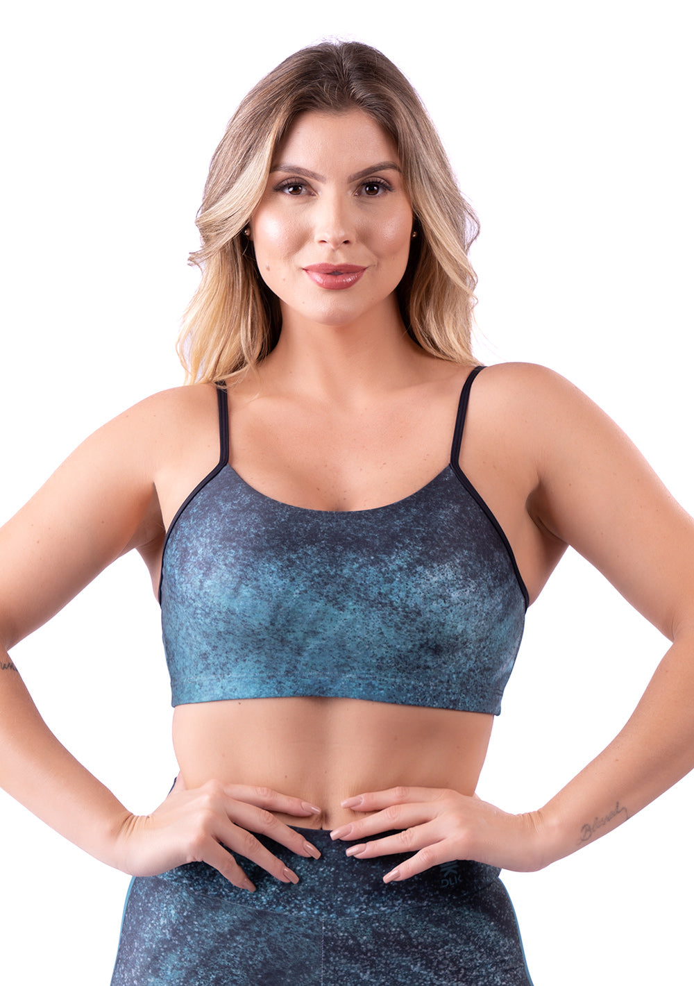 Top Fitness Feminino Com Bojo New Printed Estampado Butterfly Wing Dlk