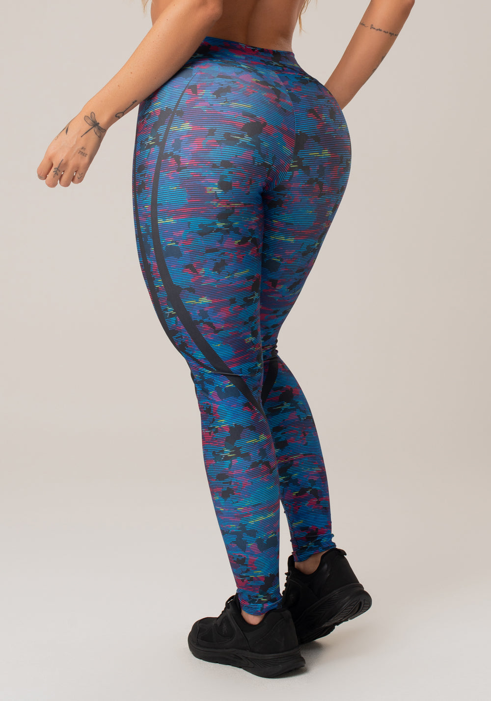 Legging Fitness Feminina New Printed Estampada Abstrato Royal Dlk