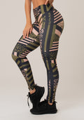 Legging Fitness Feminina New Printed Estampada Skin Verde Dlk