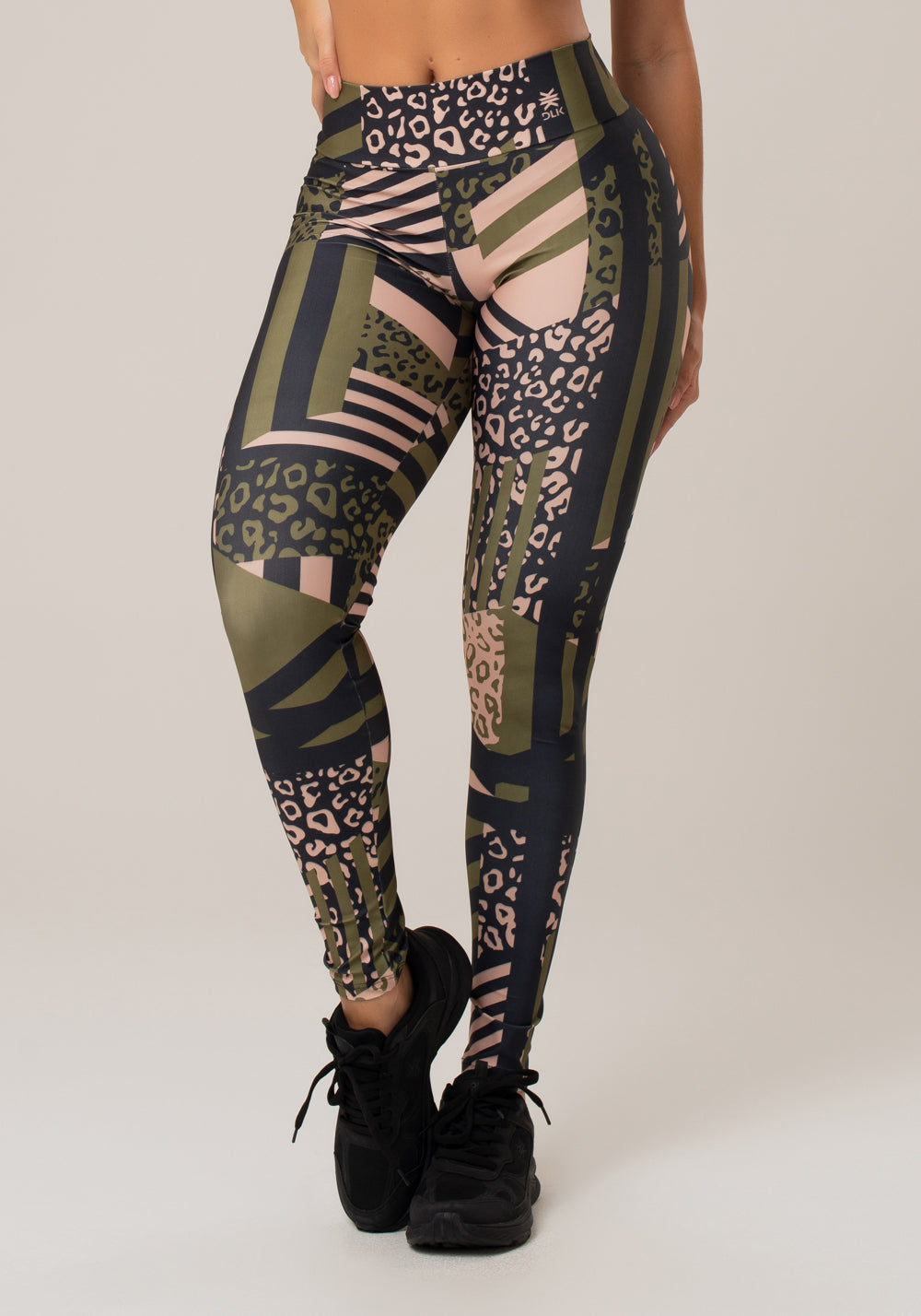 Legging Fitness Feminina New Printed Estampada Skin Verde Dlk