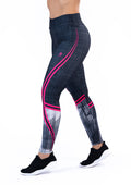 Legging Fitness Feminina New Printed Estampada Mix Geo Pink Dlk