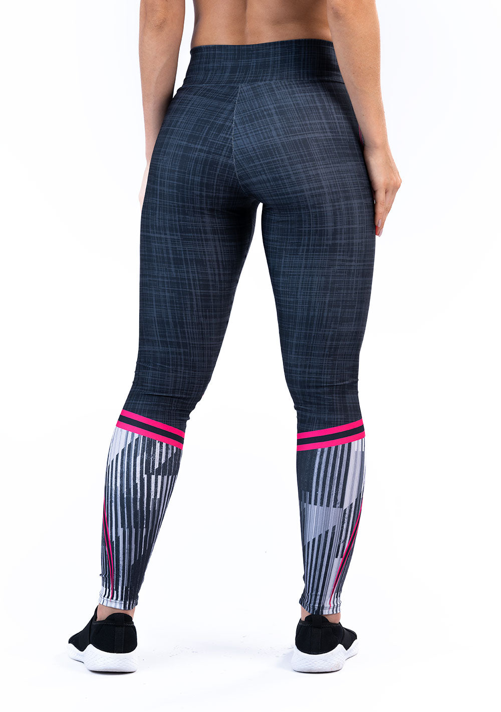 Legging Fitness Feminina New Printed Estampada Mix Geo Pink Dlk
