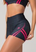 Short Fitness Feminino New Printed Estampado Mix Geo Pink Dlk