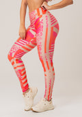 Legging Fitness Feminina New Printed Estampada Skin Pink Dlk