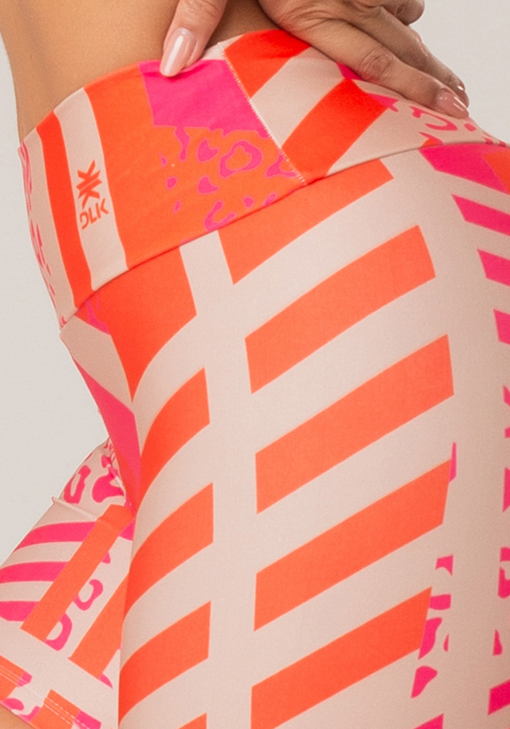Short Fitness Feminino New Printed Estampado Skin Pink Dlk
