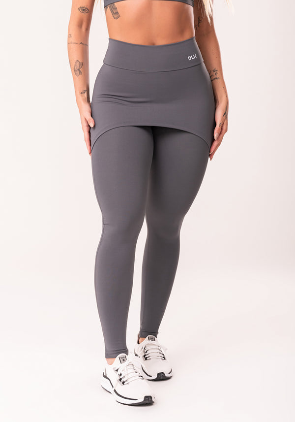 Calça Legging Grafite Com Tapa Bumbum Básica Dlk