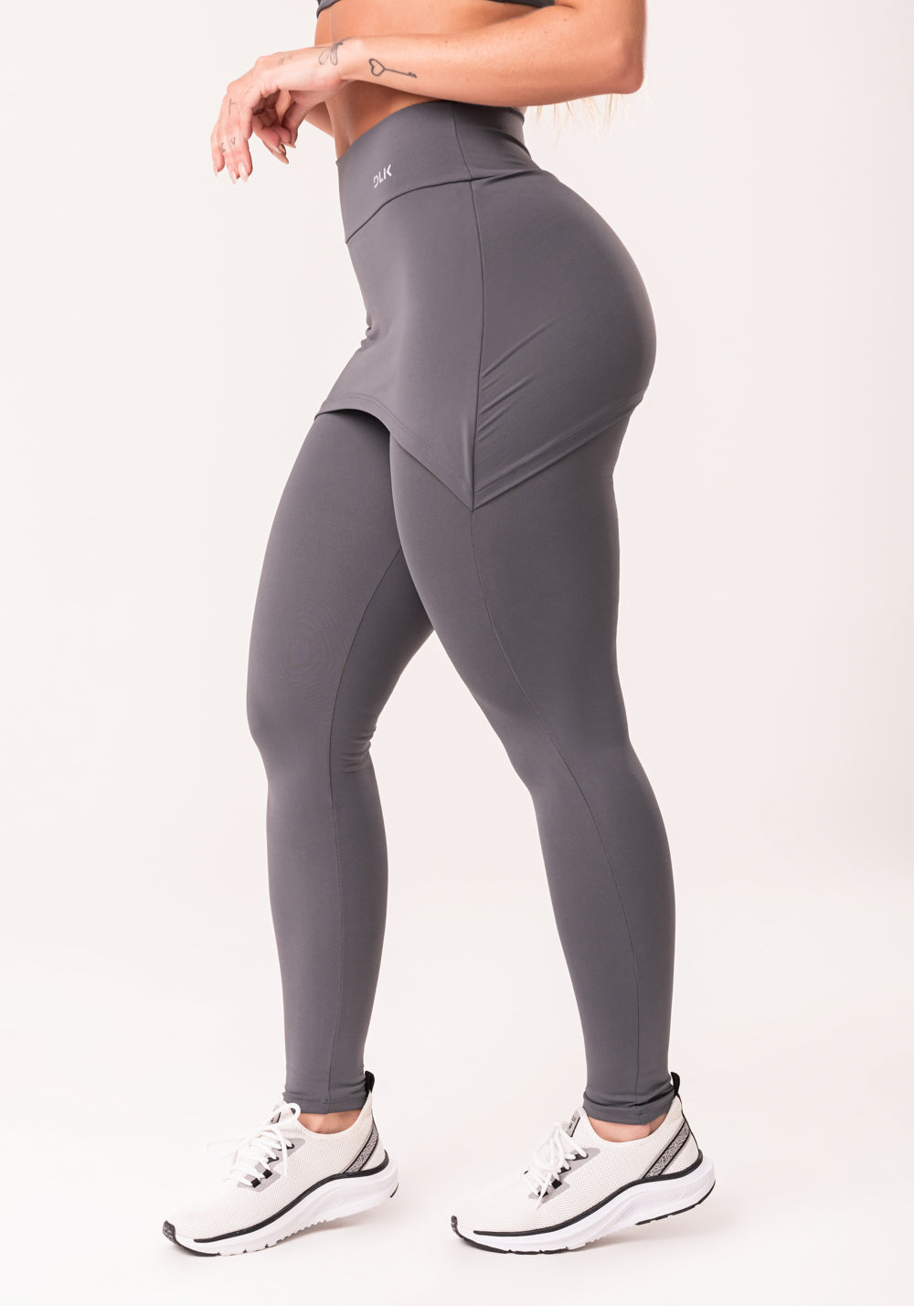 Calça Legging Grafite Com Tapa Bumbum Básica Dlk