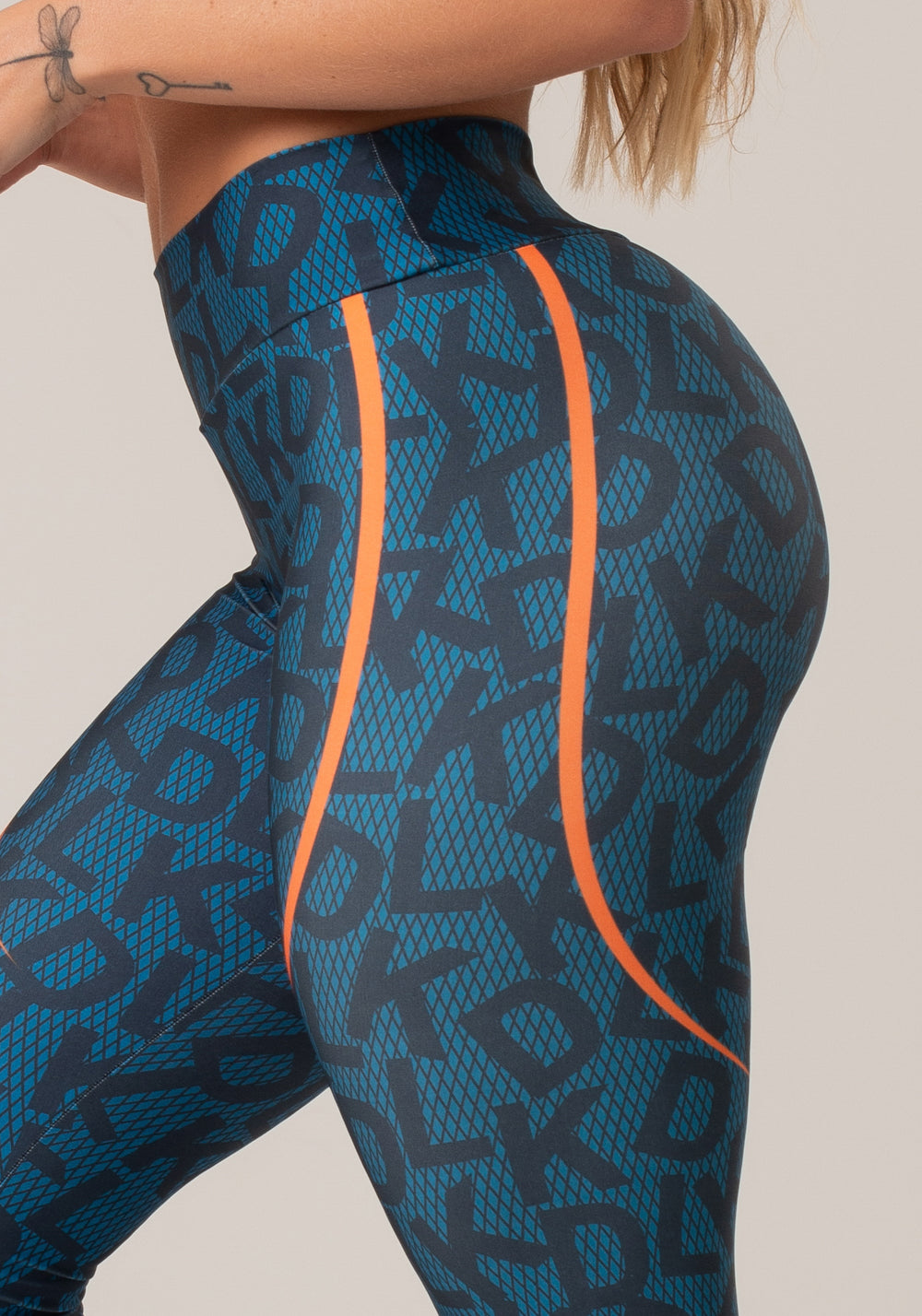 Legging Fitness Feminino New Printed Estampada Soup Azul Dlk