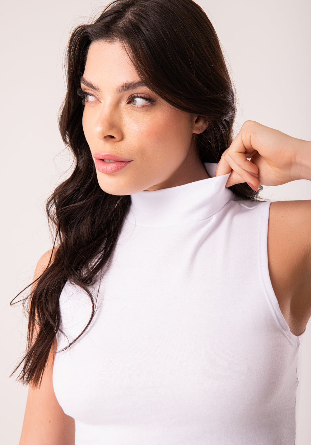 Cropped Básico Ribana Branco Dlk