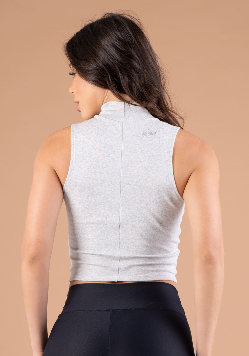 Cropped Básico Ribana Mescla Claro Dlk