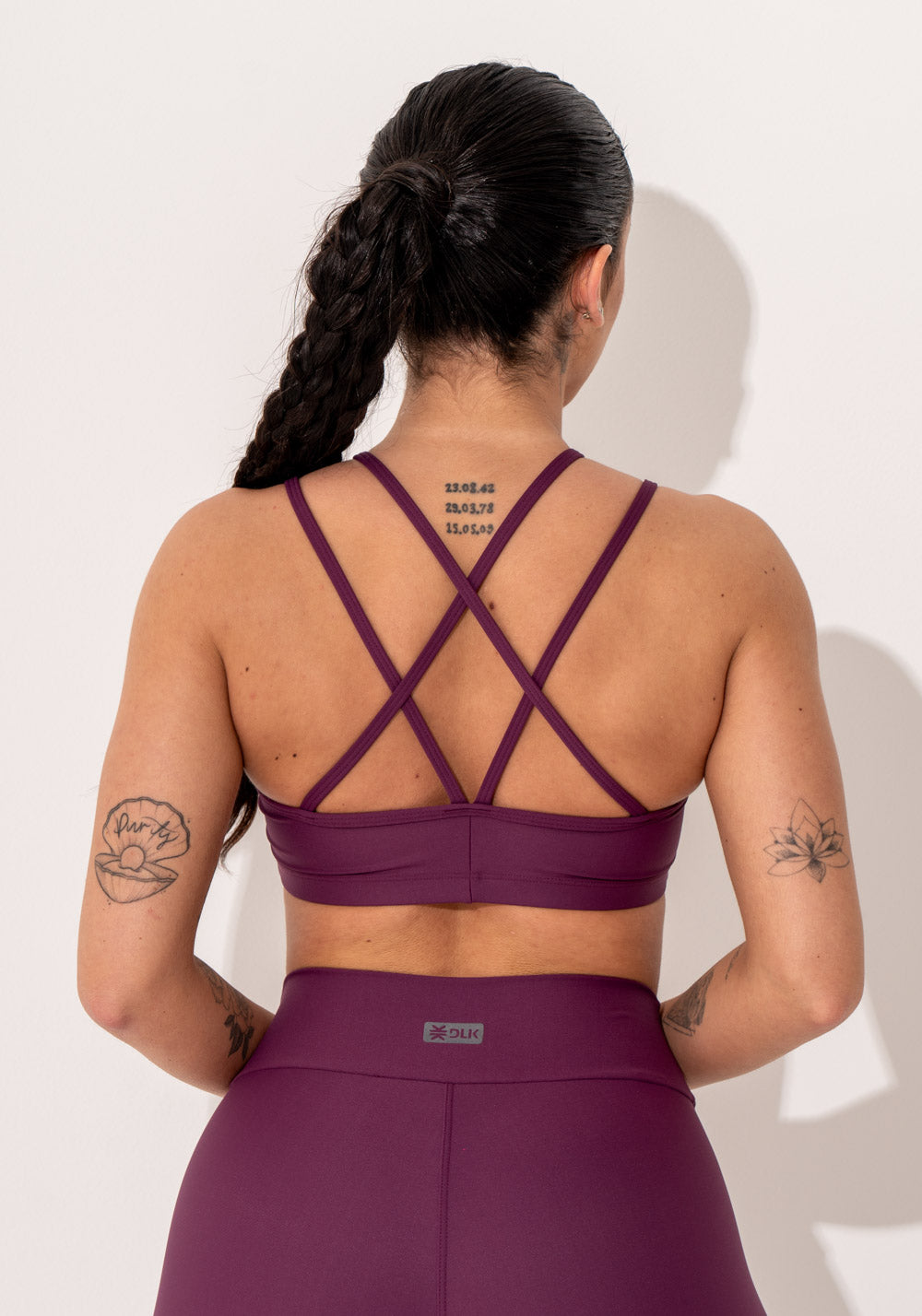 Top Fitness Feminino Malbec Com Alças Duplas Intense Dlk