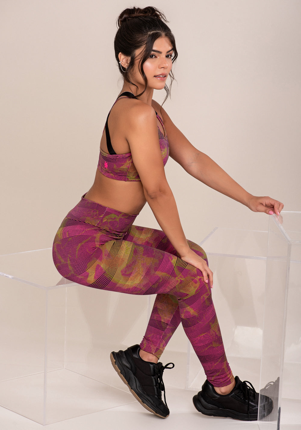 Legging Fitness Feminina Euphoria Estampa Smoke Lines Dlk