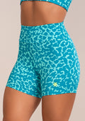 Short Fitness Feminino Euphoria Estampa Spot Blue Dlk