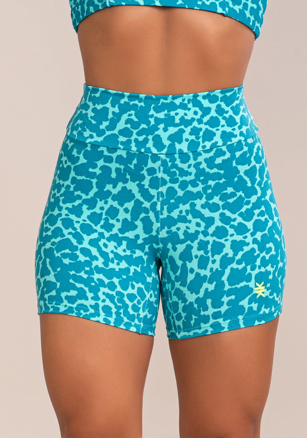 Short Fitness Feminino Euphoria Estampa Spot Blue Dlk