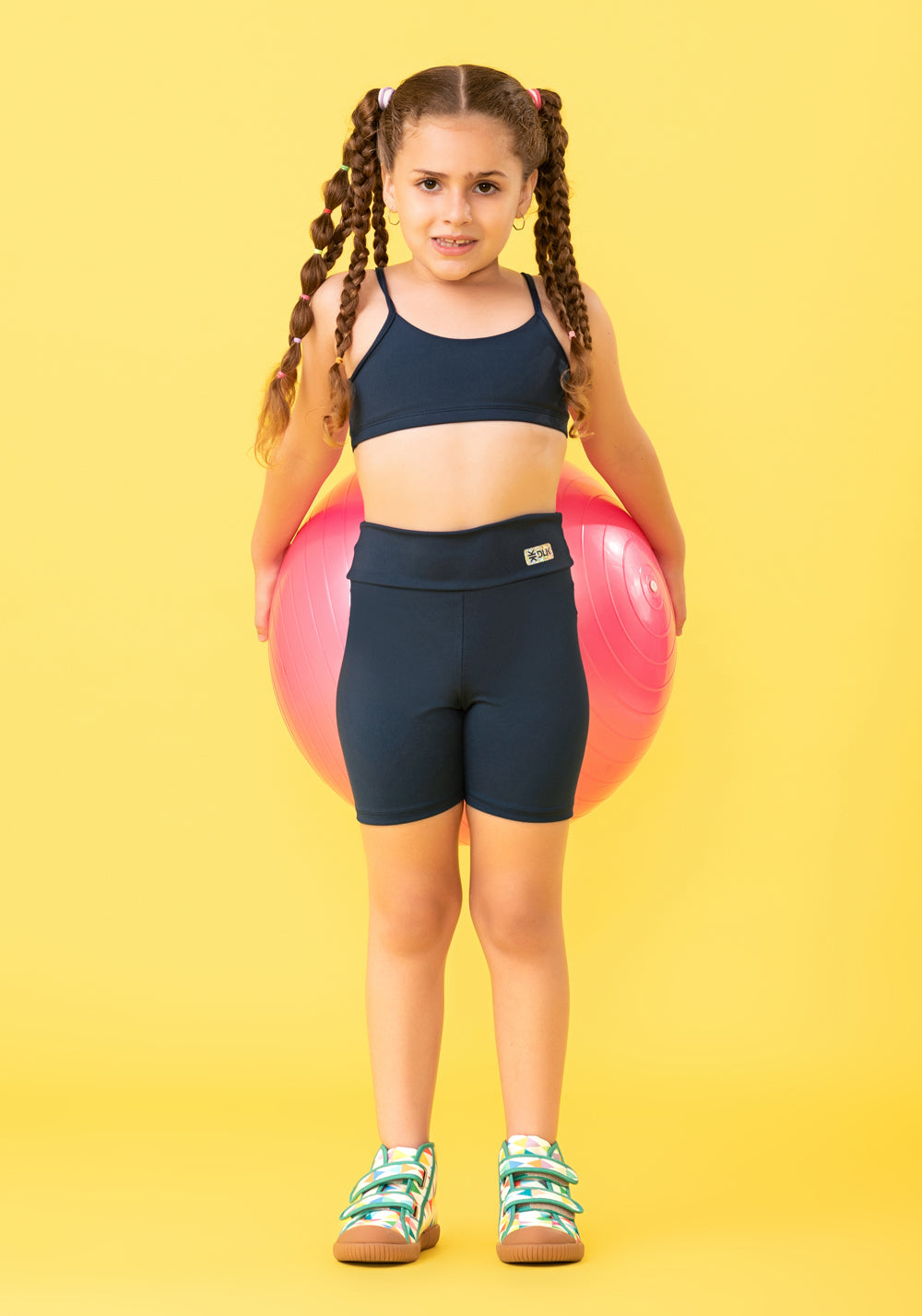 Bermuda Infantil Básica Meia Coxa Azul Marinho Dlk