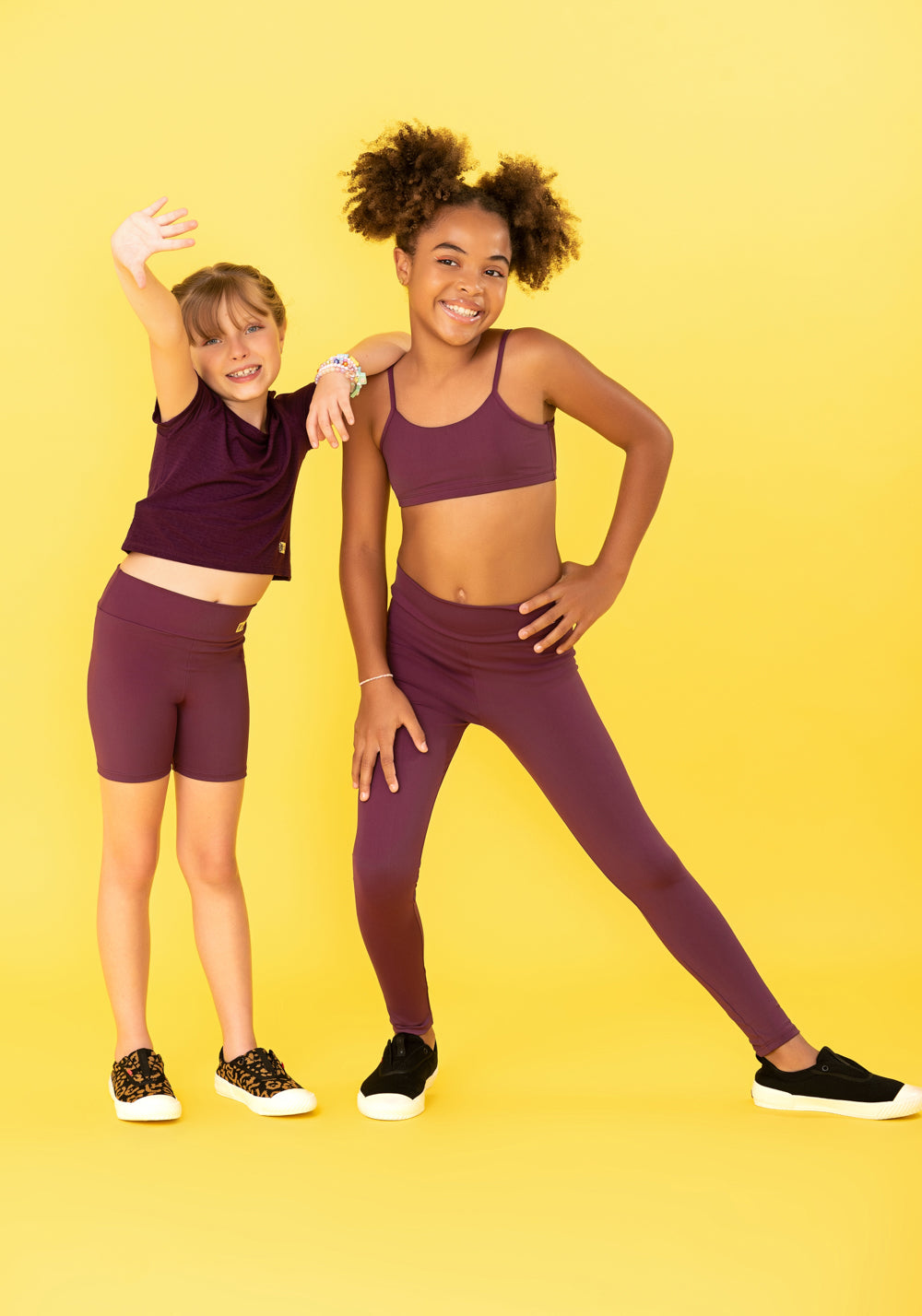 Cropped Infantil Básico Vinho Dlk