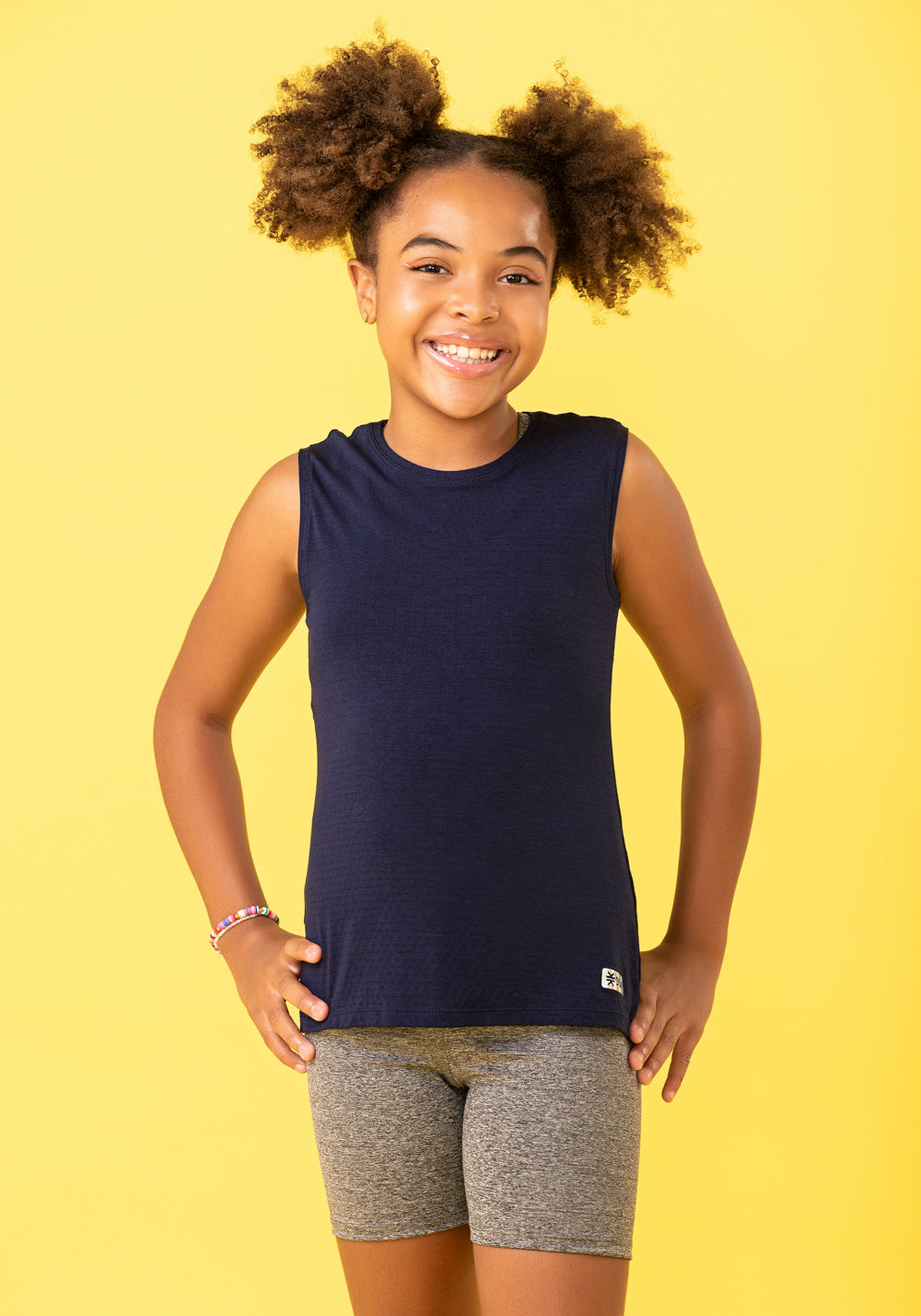 Camiseta Infantil Básica Azul Marinho Dlk