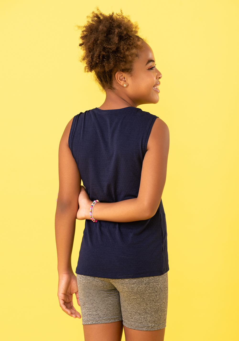 Camiseta Infantil Básica Azul Marinho Dlk