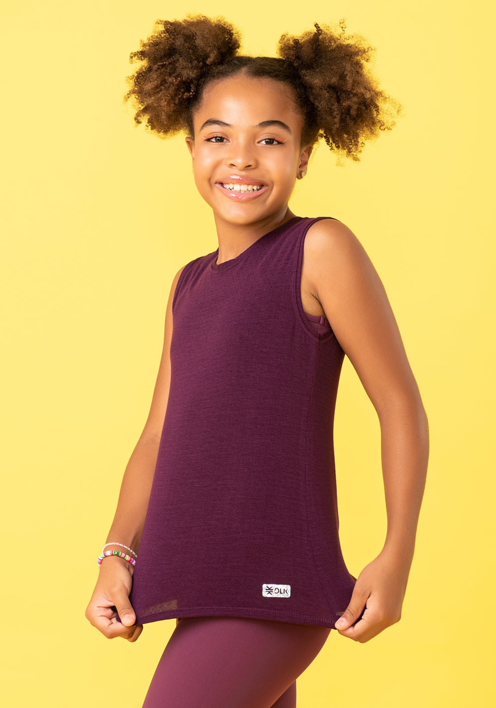 Camiseta Infantil Básica Vinho Dlk
