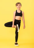 Calça Legging Básica Infantil Preto Dlk