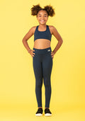 Calça Legging Básica Infantil Azul Marinho Dlk