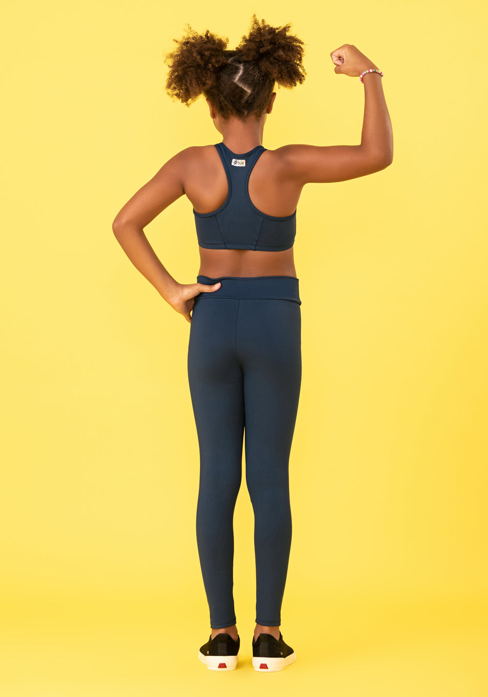 Calça Legging Básica Infantil Azul Marinho Dlk