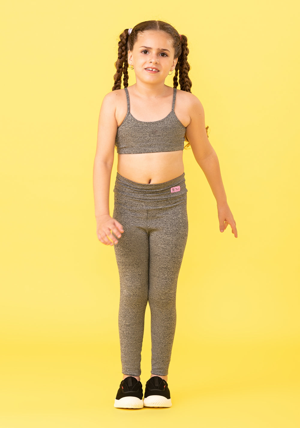 Calça Legging Básica Infantil Mescla Dlk