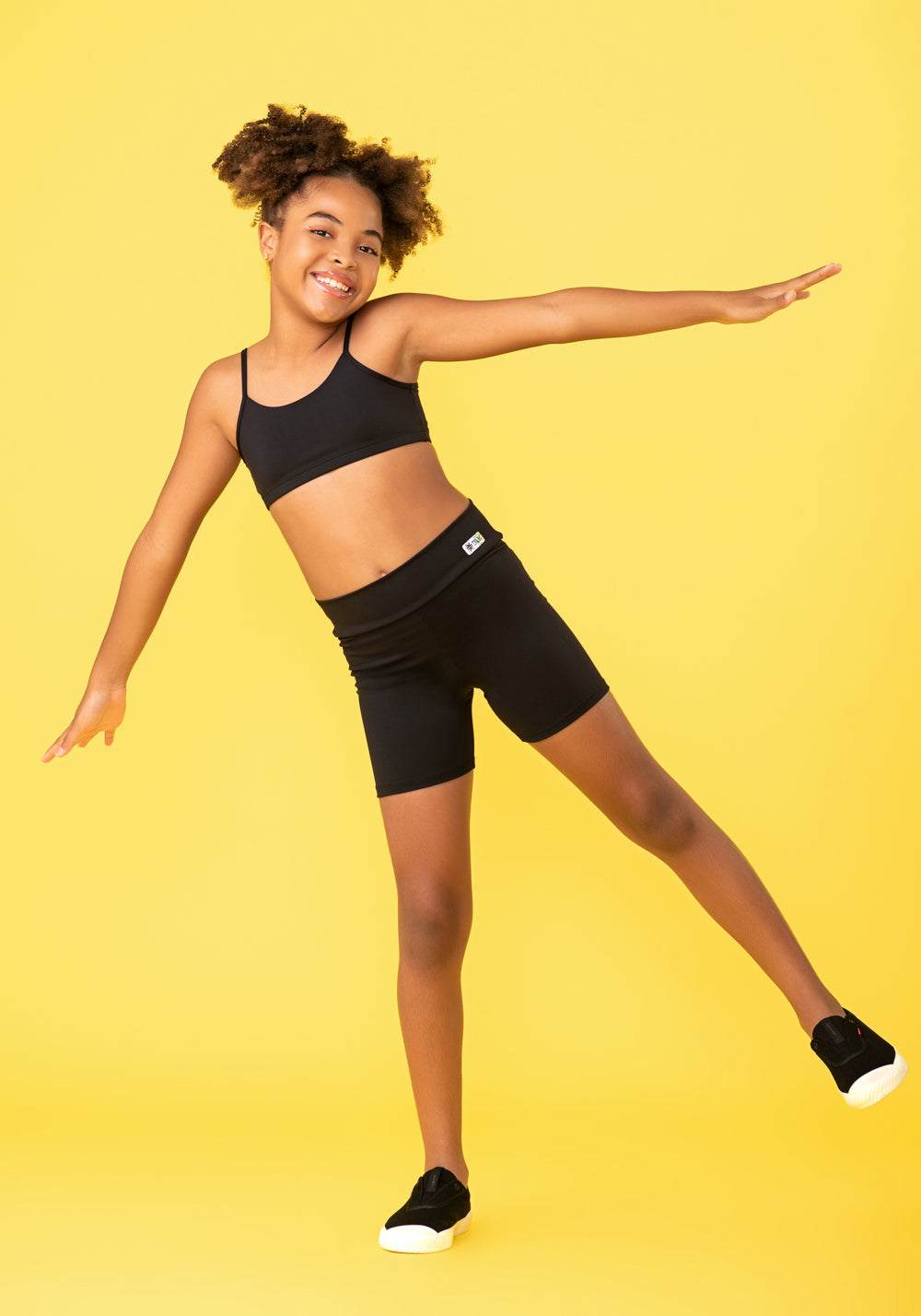 Top Infantil Básico Preto Dlk