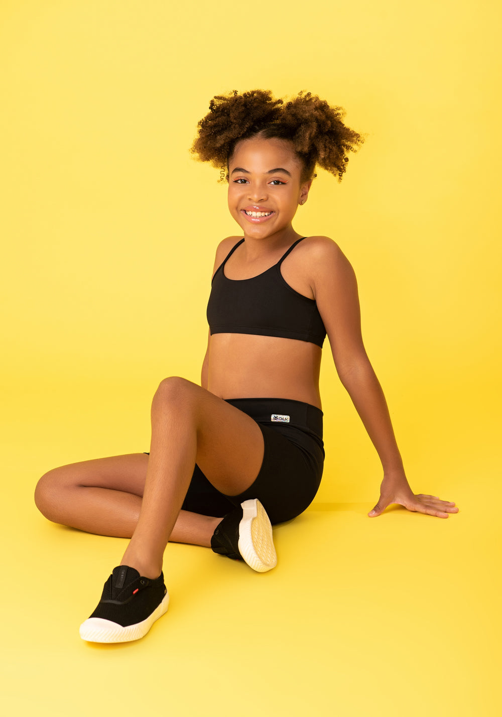 Top Infantil Básico Preto Dlk