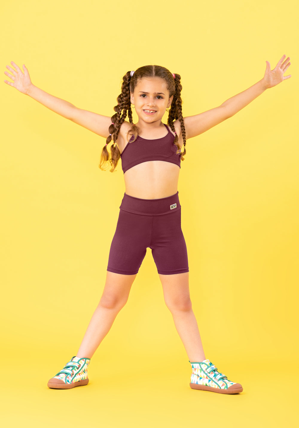 Top Infantil Básico Vinho Dlk