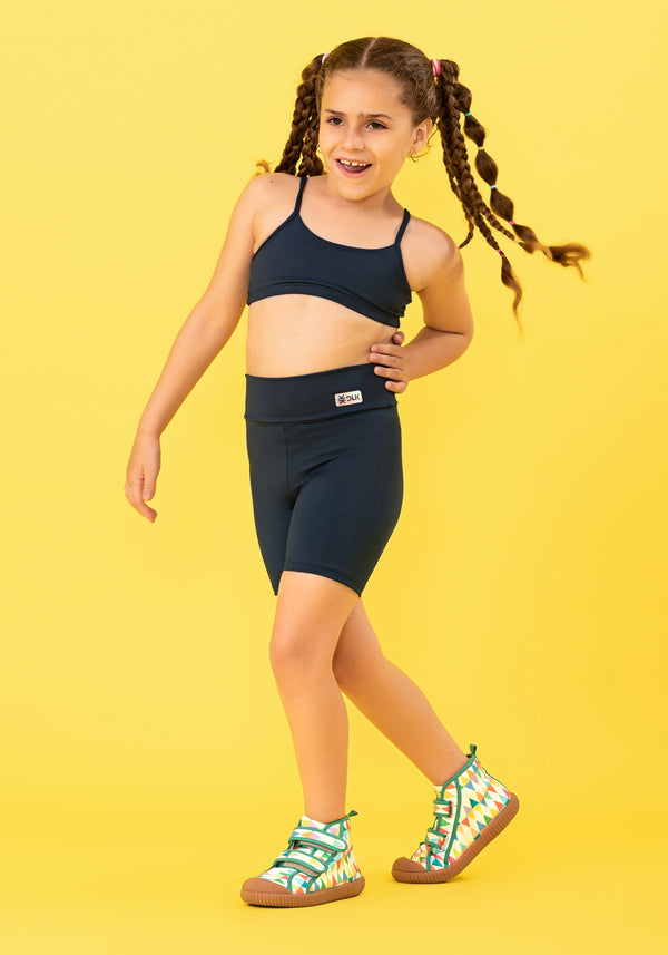 Top Infantil Básico Azul Marinho Dlk