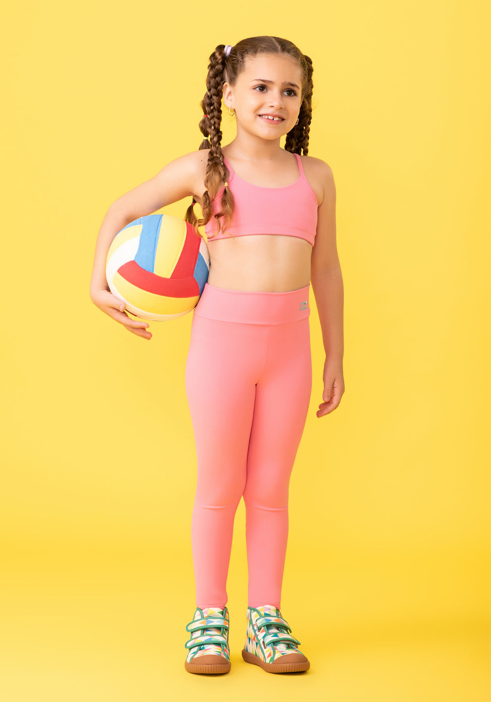 Top Infantil Básico Rosa Chiclete Dlk