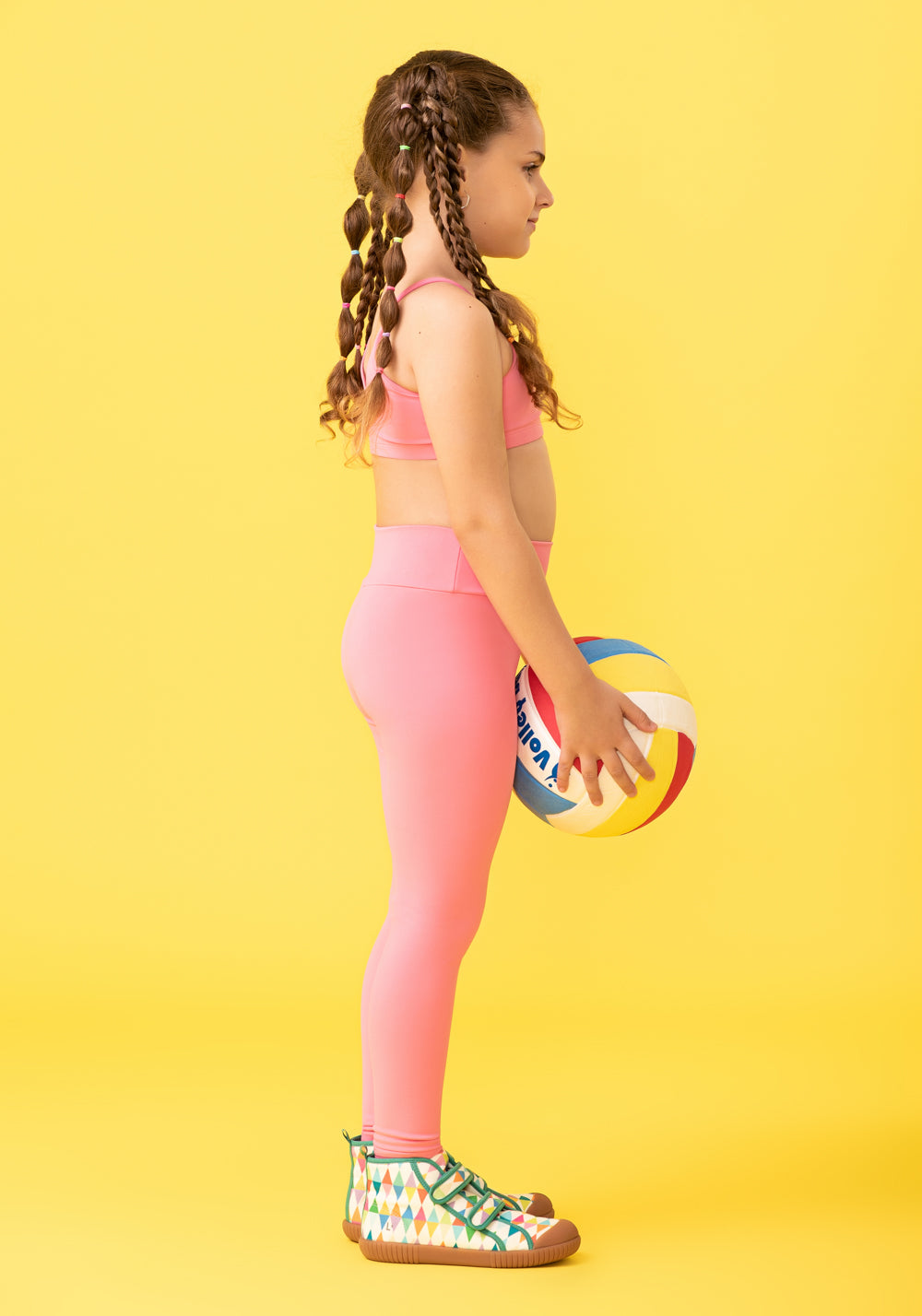 Top Infantil Básico Rosa Chiclete Dlk