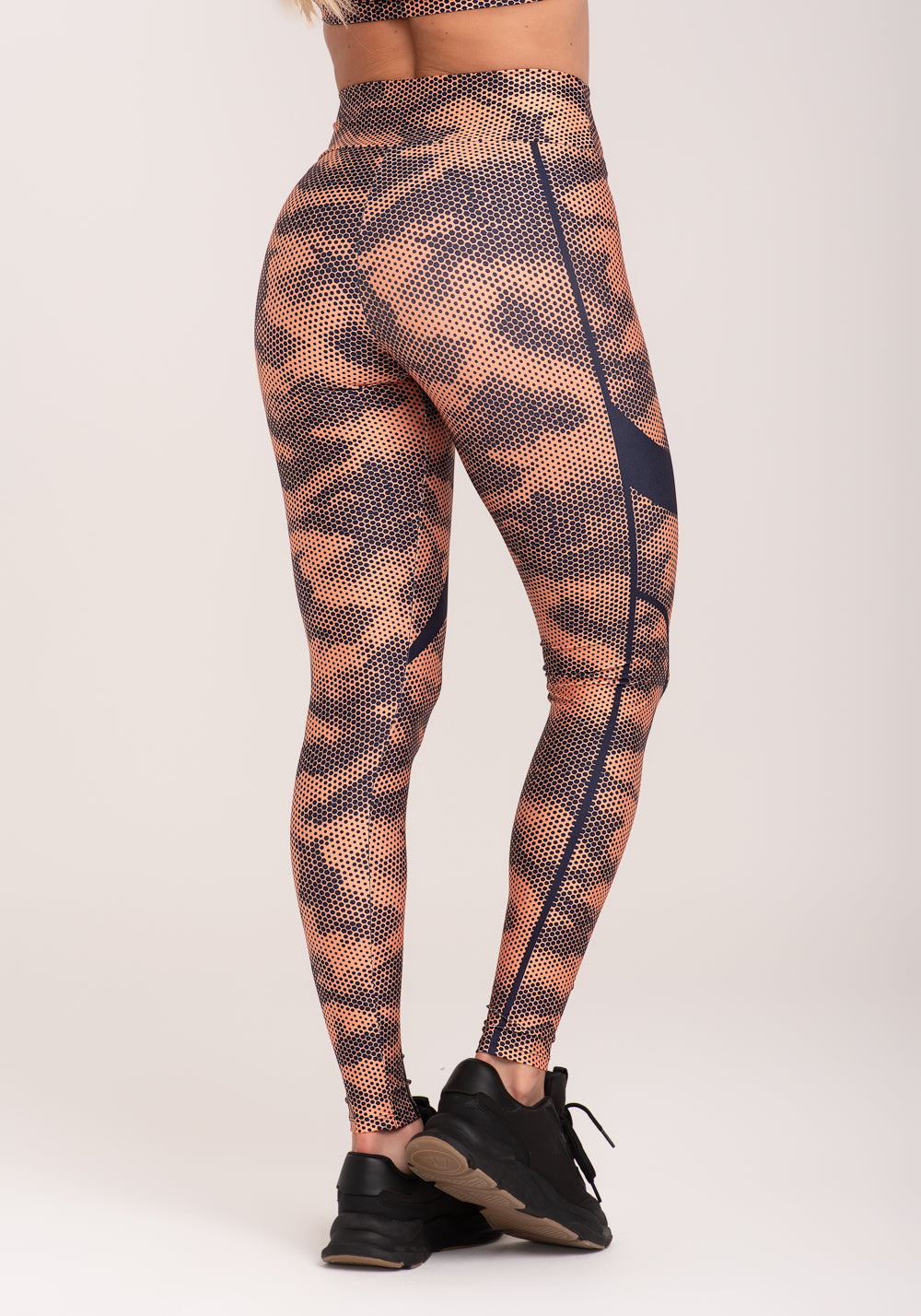 Legging Fitness Feminina Estampada Racing Laranja Printed Dlk