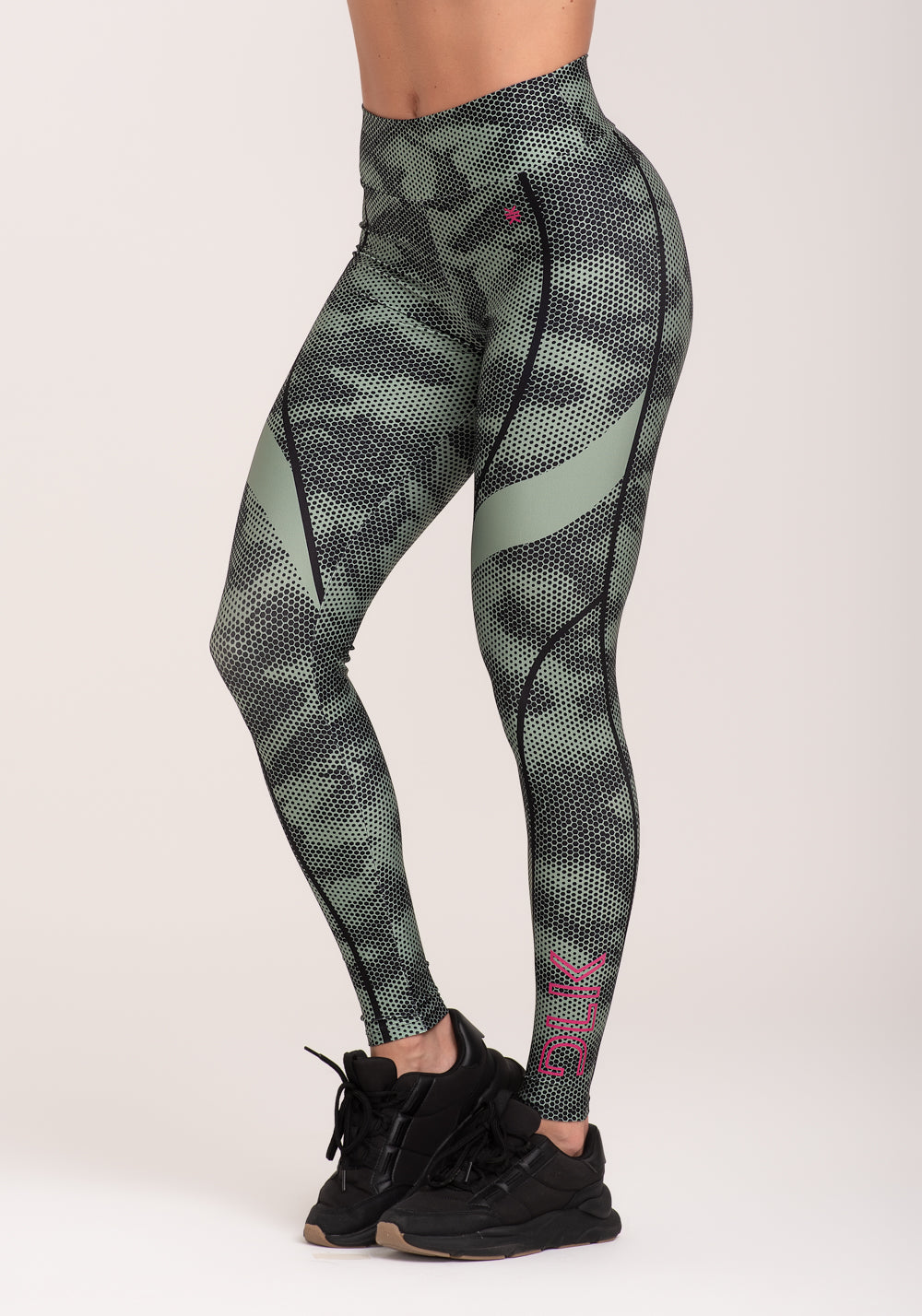 Legging Fitness Feminina Estampada Racing Verde Printed Dlk