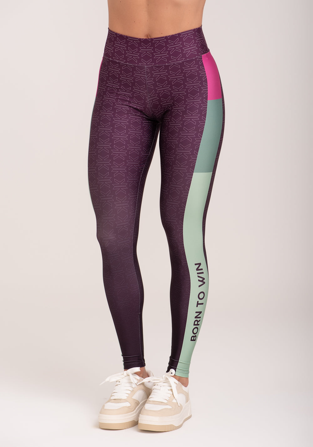 Legging Fitness Feminina Estampada Motivation Roxo Printed Dlk