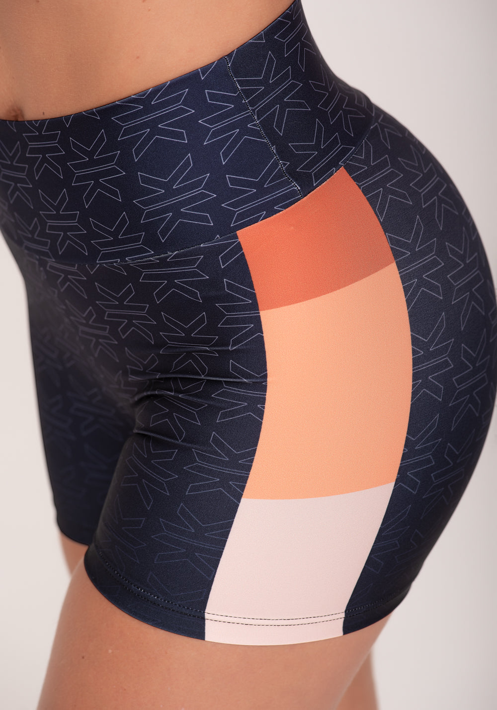 Short Fitness Feminino Estampado Motivation Azul Printed Dlk